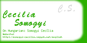 cecilia somogyi business card