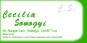 cecilia somogyi business card